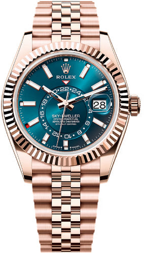 Pre-owned Rolex Sky-Dweller 42mm Blue-Green 42 mm — 336935-Bgjb