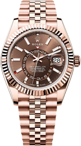 Pre-owned Rolex Sky-Dweller 42mm Chocolate 42 mm — 336935-Cho