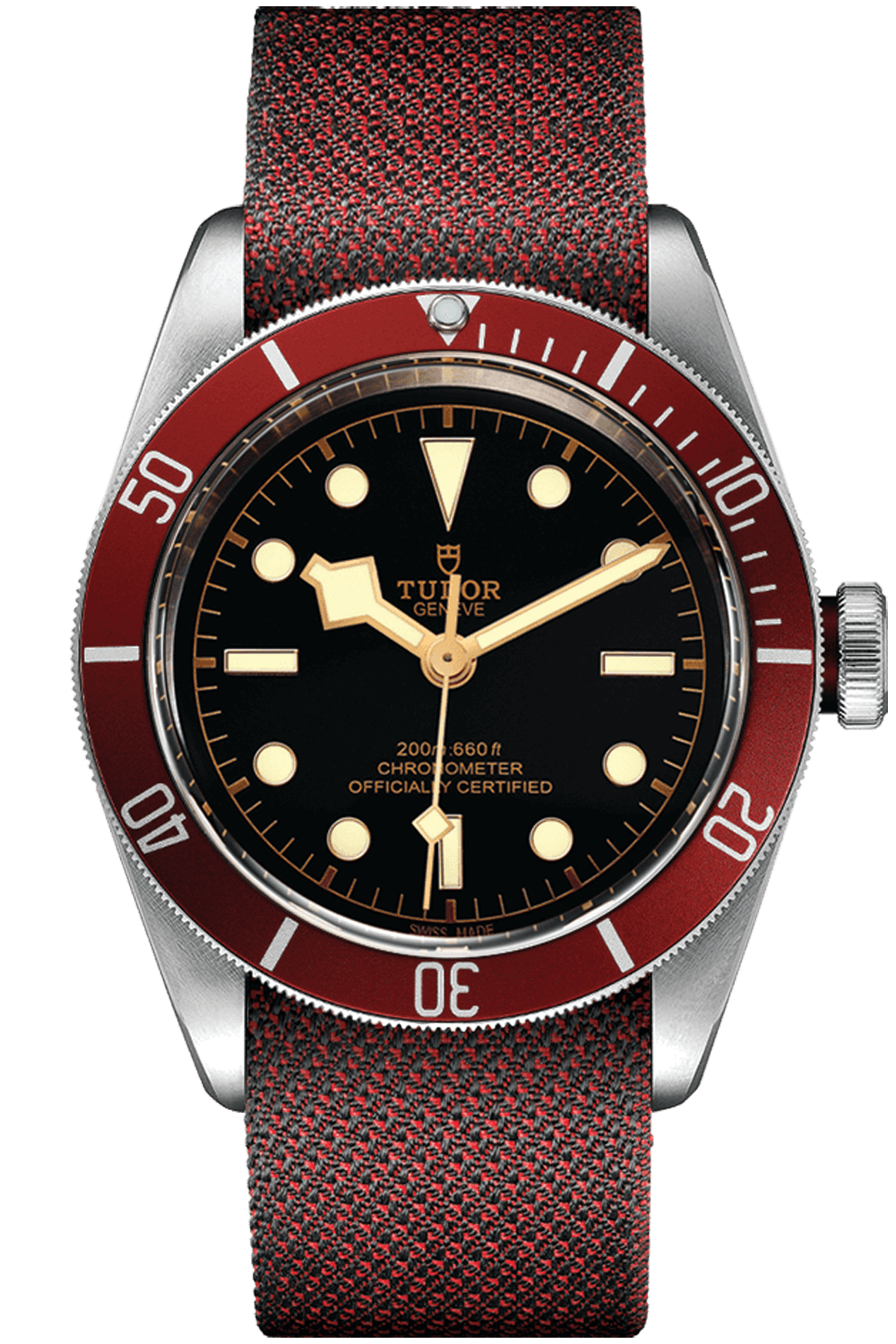 Tudor Black Bay 41mm Steel Black Dial Burgundy Bezel Steel Bracelet M79230R-0009