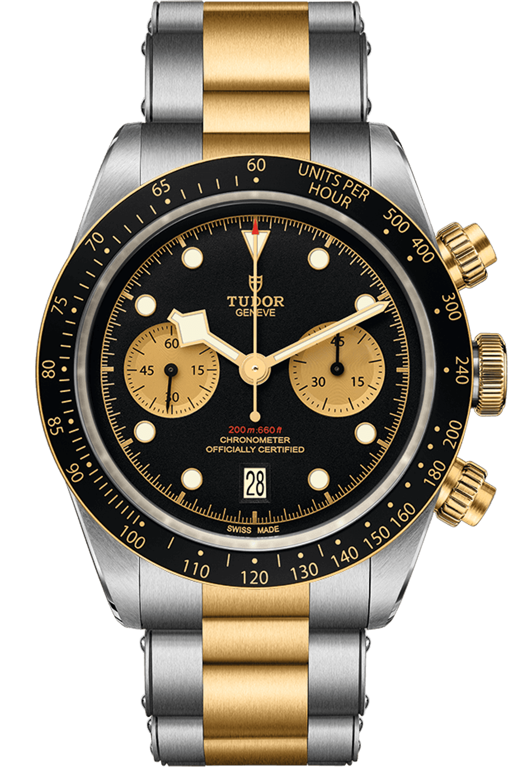 Tudor Black Bay Chrono S&G 41mm Steel Yellow Gold Black Dial M79363N-0001