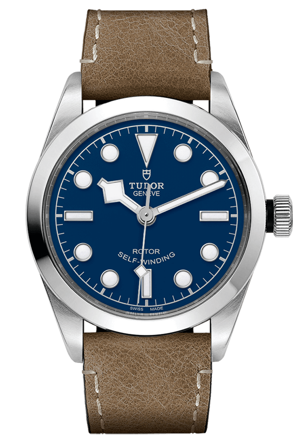 Tudor Black Bay 36mm Steel Blue Dial Beige aged leather Strap M79500-0005