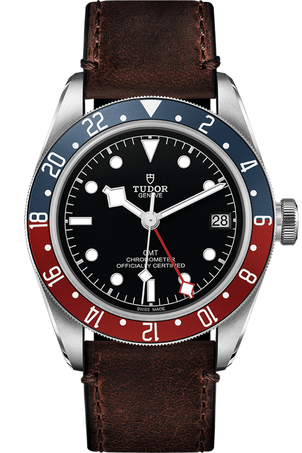 Tudor Black Bay GMT 41mm Steel Brown leather Strap M79830RB-0002