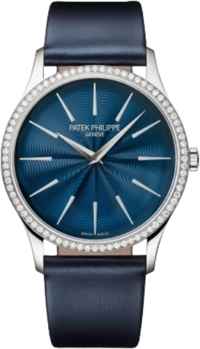 Pre-owned Patek Philippe Calatrava Ladies Joaillerie 35 mm — 4997/200G-001