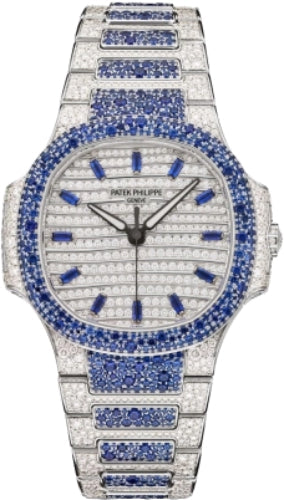 Pre-owned Patek Philippe Nautilus Haute Joaillerie 35.2 mm — 7118/1451G-001
