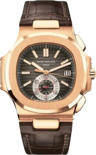 Pre-owned Patek Philippe Nautilus Flyback Chronograph 40.5 mm — 5980R-001