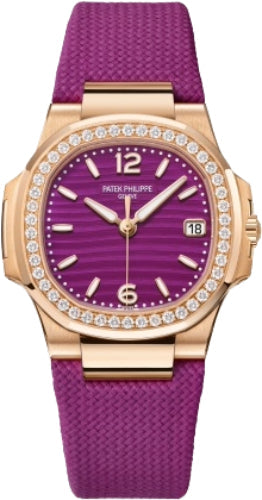 Pre-owned Patek Philippe Nautilus Date Sweep 32 mm — 7010R-013