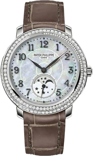 Pre-owned Patek Philippe Complications Moon Phases 33.3mm — 4968G-010
