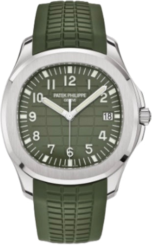 Pre-owned Patek Philippe Aquanaut "Jumbo" White 42.2 mm — 5168G-010