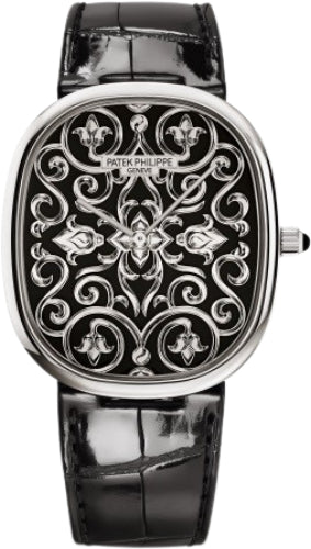 Pre-owned Patek Philippe Golden Ellipse White 34 mm — 5738/51G-001