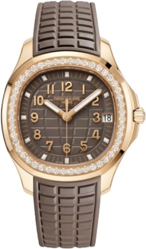 Pre-owned Patek Philippe Aquanaut Luce Rose 38.8mm — 5268/200R-010