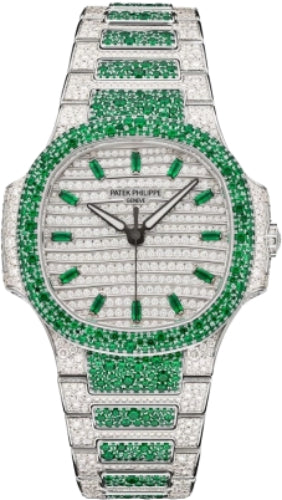 Pre-owned Patek Philippe Nautilus Haute Joaillerie 35.2 mm — 7118/1453G-001