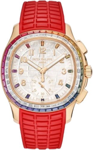 Pre-owned Patek Philippe Aquanaut Luce Rainbow — 7968/300R-001