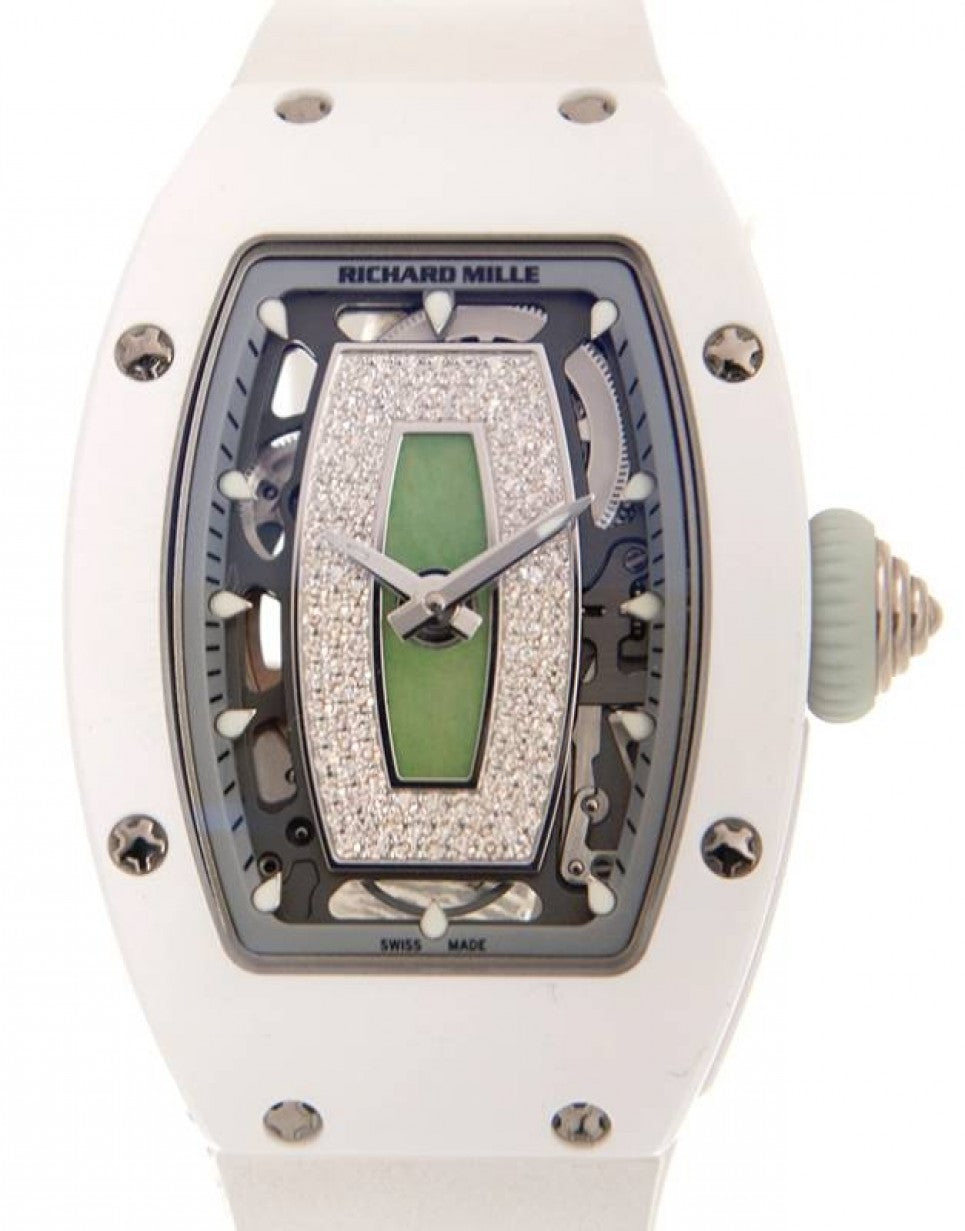 Pre-owned Richard Mille Ceramic Diamond Jade — GLJ-RM07-01CJ