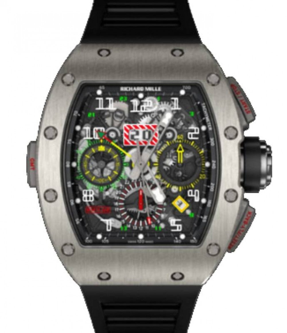 Pre-owned Richard Mille Flyback Chronograph Titanium — GLJ-RM11-02T