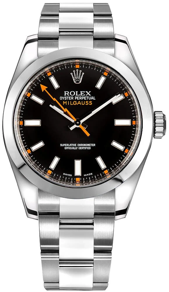 Rolex Milgauss 116400 Black Dial Stainless Steel Oyster Bracelet