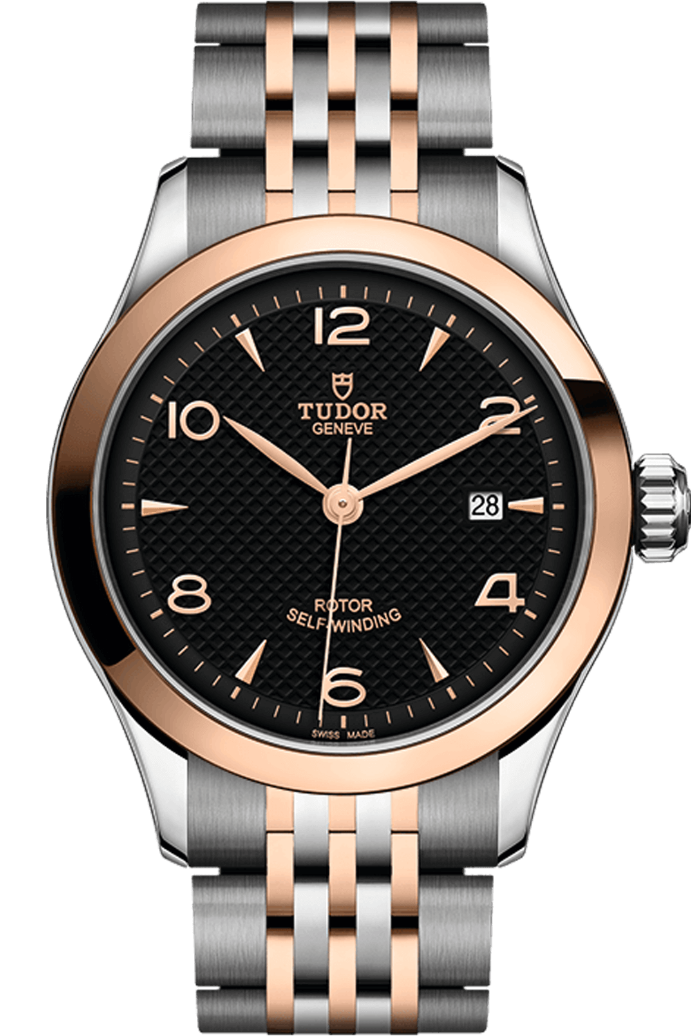 Tudor 1926 28mm Steel Rose Gold Black Dial M91351-0003