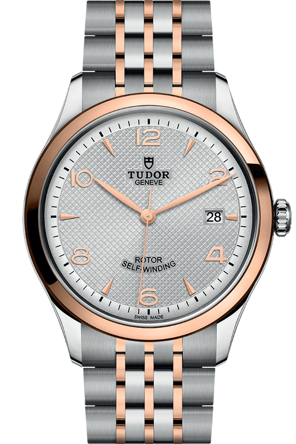 Tudor 1926 39mm Steel Rose Gold Silver Dial M91551-0001