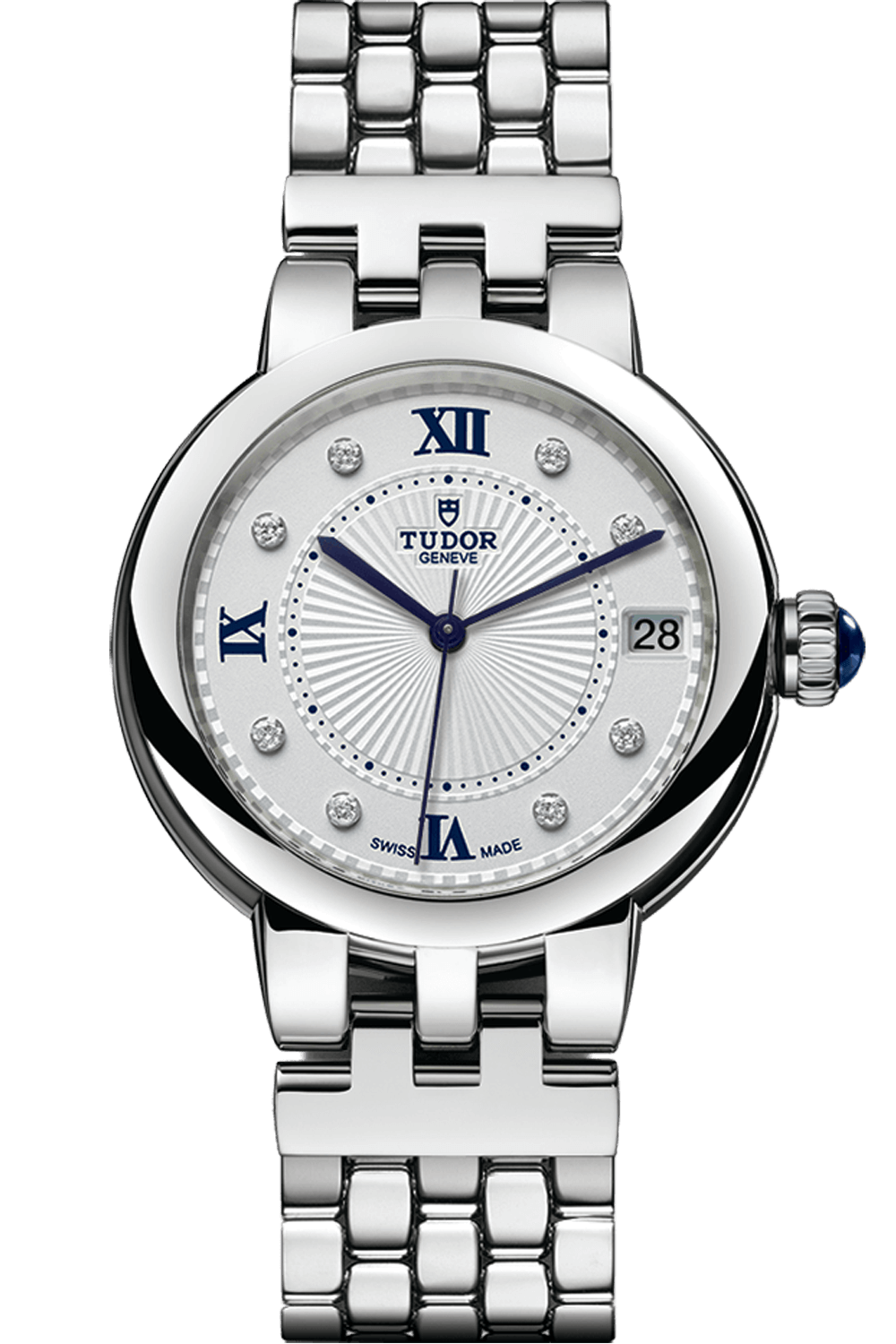 Tudor Clair De Rose 34mm Steel Opaline Diamond Dial M35800-0004