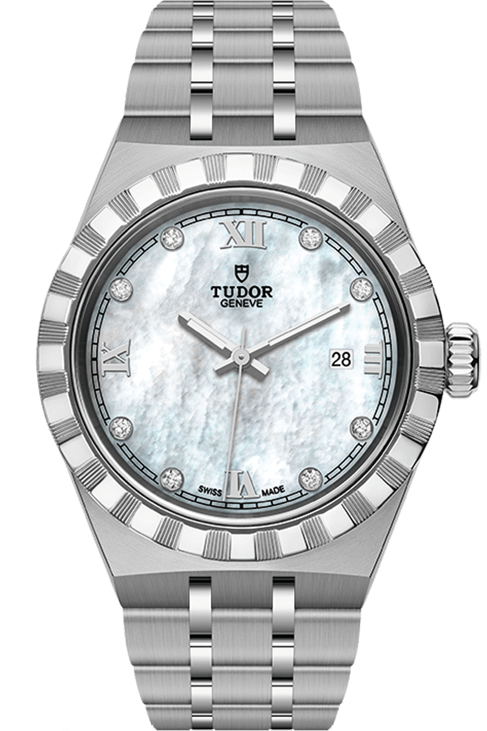 Tudor Royal 28mm Steel Mother of Pearl Diamond Dial M28300-0005