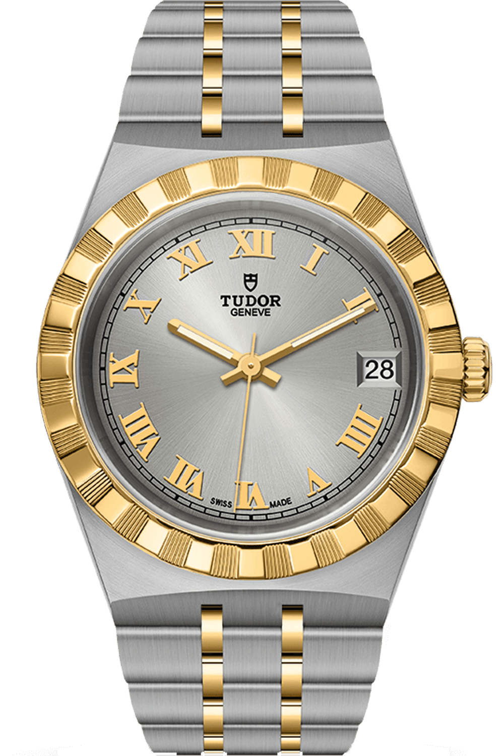 Tudor Royal 34mm Steel Yellow Gold Silver Dial M28403-0001