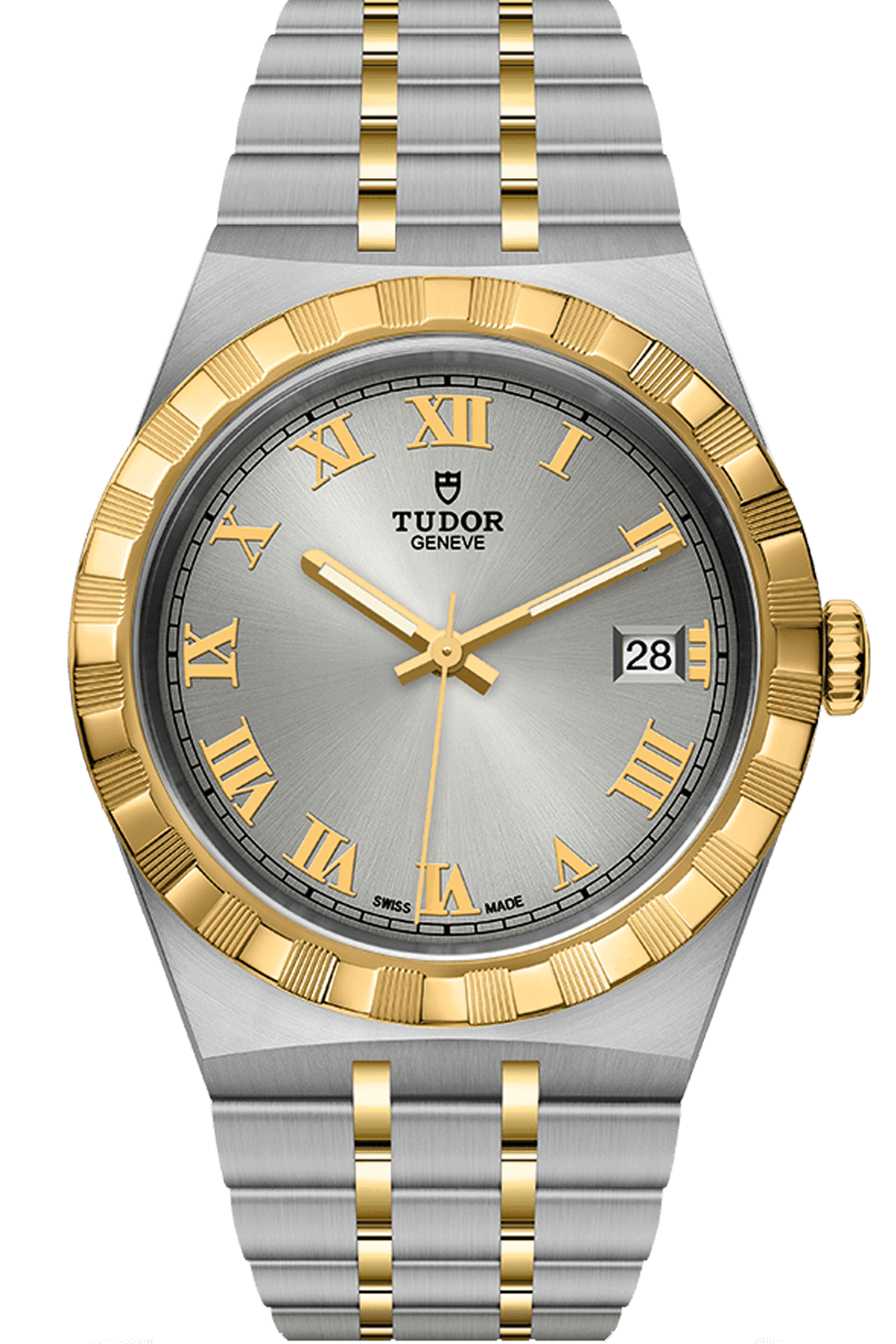 Tudor Royal 38mm Steel Yellow Gold Silver Dial M28503-0001