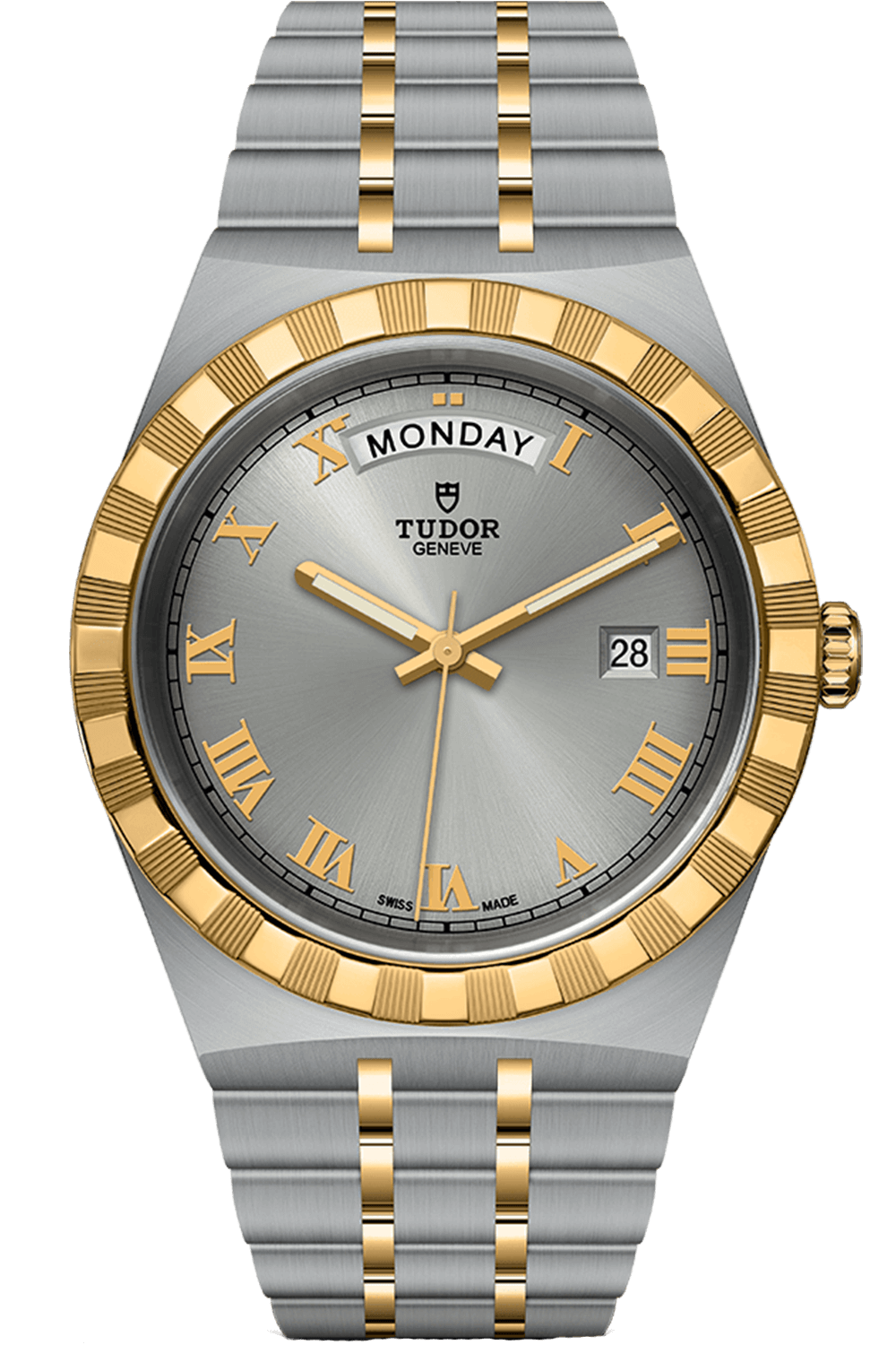 Tudor Royal 41mm Steel Yellow Gold Silver Dial M28603-0001