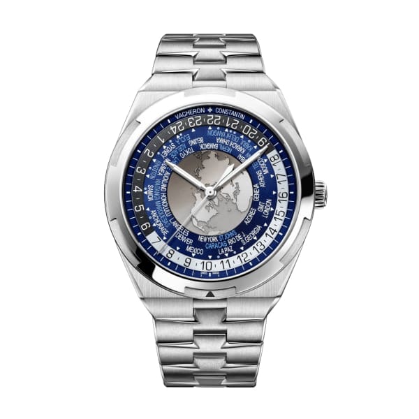 Pre-owned Vacheron Constantin Overseas World Time 43.5 mm — 7700V/110A-B172