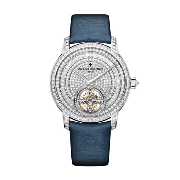 Pre-owned Vacheron Constantin Traditionnelle Tourbillon Jewellery 39 mm — 6025T/000G-B635