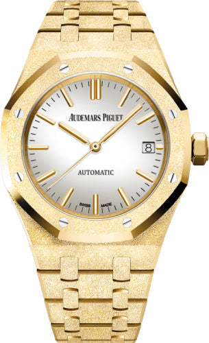 Pre-owned Audemars Piguet Royal Oak Frosted — 15454BA.GG.1259BA.02